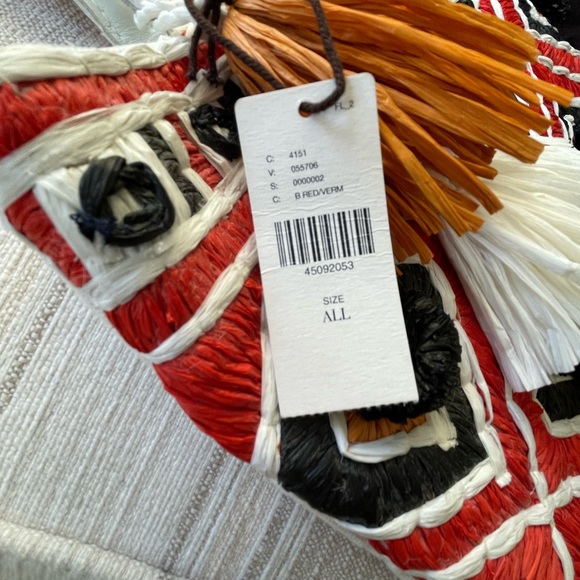 Straw & Cotton Bag from Anthropologie - Picture 4 of 10